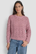 POINTELLE STITCH SWEATER