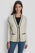 TIPPED CARDIGAN