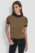 LOGO JACQUARD TOP