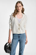 V-NECK RAGLAN CARDIGAN WITH REGAL BUTTONS